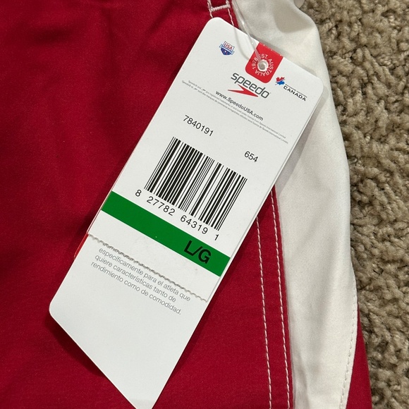 NWT Men's SPEEDO Long Board Swim Shorts Size L - Picture 3 of 3